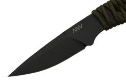 ANV Knives P100 Sleipner Cerakote, Olive Paracord, P100-039, Black Kydex Sheath, Neck Knife -Outdoor Knives ANVP100 039 03 anv