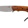Autine Kurbads, Curly Birch, Elmax, Brown RH Sheath, Outdoor Knife