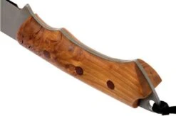 Autine Kurbads, Curly Birch, Elmax, Brown RH Sheath, Outdoor Knife -Outdoor Knives AT KUR CB 04 autine at kur cb 04