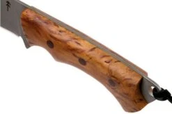 Autine Kurbads, Curly Birch, Elmax, Brown RH Sheath, Outdoor Knife -Outdoor Knives AT KUR CB 05 autine at kur cb 05