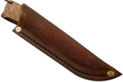 Autine Kurbads, Curly Birch, Elmax, Brown RH Sheath, Outdoor Knife -Outdoor Knives AT KUR CB 07 auitine v202202