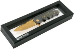 Böker Leopard-Damascus III Gold 110227DAM Limited Edition Pocket Knife -Outdoor Knives BO110227DAM 08 boker