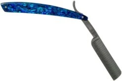 Böker Manufaktur Damascus Paua 140525DAM Straight Razor -Outdoor Knives BO140525DAM 02 boker