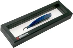 Böker Manufaktur Damascus Paua 140525DAM Straight Razor -Outdoor Knives BO140525DAM 07 boker