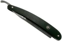 Böker Manufaktur Ebony Damascus Straight Razor 140609DAM -Outdoor Knives BO140609DAM 06 boker