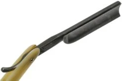 Böker Manufaktur Damascus Horn Straight Razor 140623DAM -Outdoor Knives BO140623DAM 05 boker