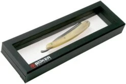 Böker Manufaktur Damascus Horn Straight Razor 140623DAM -Outdoor Knives BO140623DAM 07 boker 1