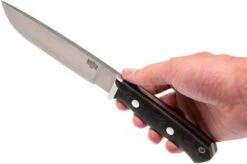 Bark River GamesKeeper II A2, Matte Black Linen Micarta -Outdoor Knives BRK02 221BRKLM 06 bark river brk02 221brklm 06