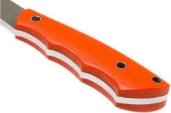 Bark River Mini Canadian A2, Blaze Orange G10, Hollow Pins, Black Sheath -Outdoor Knives BRK03 133O10 HP 04 bark river brk03 133o10 hp 04