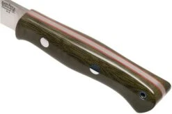 Bark River Aurora A2 Green Canvas Micarta Red Liner, Bushcraft Knife -Outdoor Knives BRK06 115GCMRL 05 bark river knives