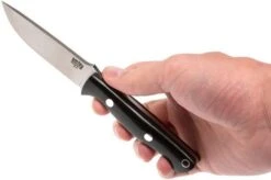 Bark River Bravo EDC A2, Black Canvas Micarta, Black Sheath -Outdoor Knives BRK07 007BRKC 06 bark river brk07 007brkc 06