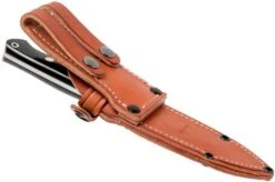 Bark River Bravo 1 LT CPM 3V, Black Canvas Micarta, Brown Sheath -Outdoor Knives BRK07 126BRKC 08 bark river v2018