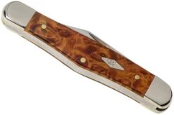 Case Half Whittler Autumn Maple Burl Wood, 11543, 7208 SS Pocket Knife -Outdoor Knives CE11543 04 case