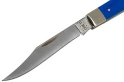 Case Slimline Trapper Blue G10 Smooth, 16746, 101048 SS Pocket Knife -Outdoor Knives CE16746 03 case