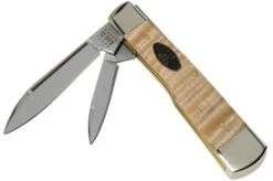 Case Gunstock Natural Curly Maple Smooth, 25945, 72130 SS Pocket Knife