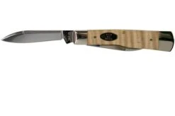 Case Gunstock Natural Curly Maple Smooth, 25945, 72130 SS Pocket Knife -Outdoor Knives CE25945 03 case