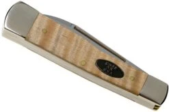 Case Gunstock Natural Curly Maple Smooth, 25945, 72130 SS Pocket Knife -Outdoor Knives CE25945 04 case