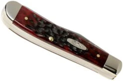 Case Mini Trapper Crimson Red Peach Seed Jigged Bone, 27381, 6207 SS Pocket Knife 10 Case Mini Trapper Crimson Red Peach Seed Jigged Bone, 27381, 6207 SS Pocket Knife -Outdoor Knives CE27381 04 case