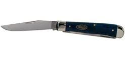 Case Trapper Mediterranean Blue Bone, Smooth, 52800, 6254 SS Pocket Knife -Outdoor Knives CE52800 03 case