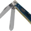 Case Mini Trapper Mediterranean Blue Bone, Smooth, 52803, 6207 SS Pocket Knife -Outdoor Knives CE52803 01 case