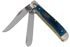 Case Mini Trapper Mediterranean Blue Bone, Smooth, 52803, 6207 SS Pocket Knife