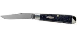 Case Trapper Pocket Worn Grey Bone, Crandall Jig, 58410, 6254 CV Pocket Knife -Outdoor Knives CE58410 03 case
