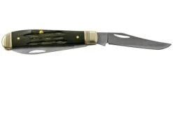 Case Mini Trapper Buffalo Horn 65093, S35VN Pocket Knife -Outdoor Knives CE65093 02 case