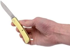 Case Sod Buster Jr. Yellow Synthetic, 80032, 3137 SS Pocket Knife -Outdoor Knives CE80032 09 case ce80032 09