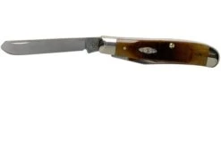 Case Mini Trapper Dark Molasses Bone, Sawcut, 83141, 6207 SS Pocket Knife -Outdoor Knives CE83141 03 case