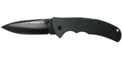 Cold Steel Code 4 Spear Point 58PAS Black/Black CPM S35VN Plain Edge, Pocket Knife