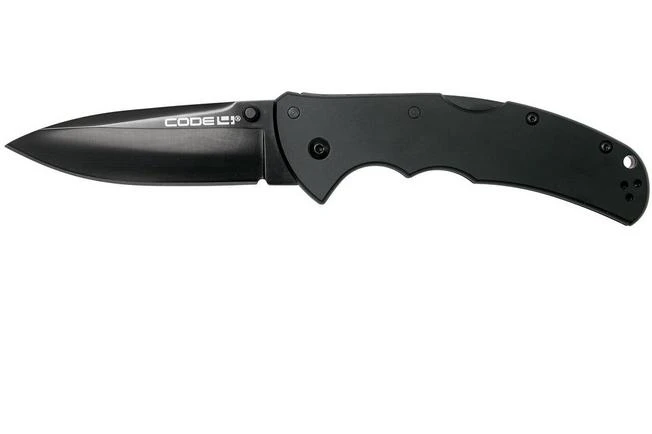 Cold Steel Code 4 Spear Point 58PAS Black/Black CPM S35VN Plain Edge, Pocket Knife 3 Cold Steel Code 4 Spear Point 58PAS Black/Black CPM S35VN Plain Edge, Pocket Knife
