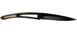 Deejo Wood Black Serrated, 37g, Olive Wood, 1GB000501, Pocket Knife -Outdoor Knives DJ1GB000501 02 deejo