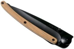 Deejo Wood Black Serrated, 37g, Olive Wood, 1GB000501, Pocket Knife -Outdoor Knives DJ1GB000501 04 deejo