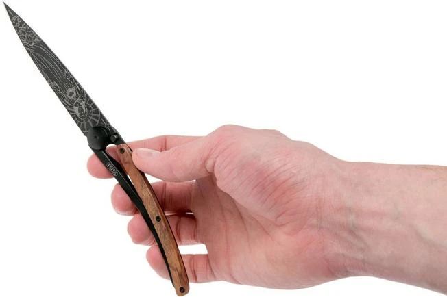 Deejo Tattoo Black 37g, Rosewood, Madona 1GB101-R Pocket Knife 10 Deejo Tattoo Black 37g, Rosewood, Madona 1GB101-R Pocket Knife - Image 8
