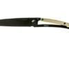 Deejo Gold Black 37g, Yellow Gold Gilded 1GM000010 Pocket Knife
