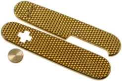 Daily Customs 91.3 Golfball BS Pattern, Brass P10012431 Victorinox Scales