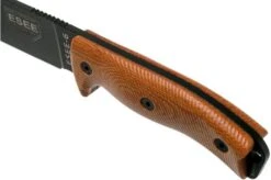 ESEE Model 6 Black Blade 3D Natural Canvas Micarta Survival Knife 6PB-011 Black Sheath + Clip Plate -Outdoor Knives EE 6PB 011 05 esee knives