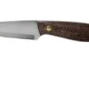 Brisa Bobtail 80 Bison Micarta Handle, 12C27 Scandi, Leather Sheath 9955 -Outdoor Knives ENZ 9955 01 enzo knives