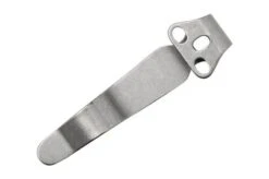 Flytanium Universal Short Pocket Clip FLY-1250SSW Stonewashed Titanium -Outdoor Knives FLY 1250SSW 03 flytanium