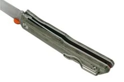 Fox Knives The Sicilian, Satin Green Micarta FX-525MI Pocket Knife, Bob Terzuola Design -Outdoor Knives FOFX 525MI 05 fox