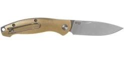 GiantMouse ACE Farley Brass, Satin Pocket Knife, Ansø And Voxnaes Design -Outdoor Knives GM FL B 02 giantmouse