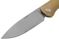 GiantMouse ACE Farley Brass, Satin Pocket Knife, Ansø And Voxnaes Design -Outdoor Knives GM FL B 03 giantmouse