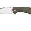 GiantMouse ACE Atelier, Elmax, Green Canvas Micarta Pocket Knife