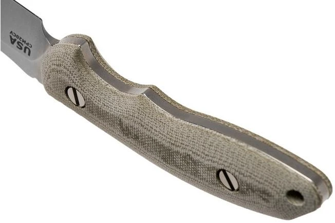 Rick Hinderer The Emmett, CPM 20CV, Green Micarta Hunting Knife 6 Rick Hinderer The Emmett, CPM 20CV, Green Micarta Hunting Knife - Image 4