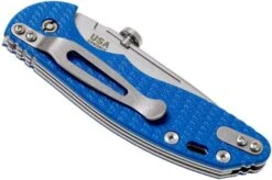 Rick Hinderer XM Slippy 3" Slicer 20CV Blue G10 Slipjoint Pocket Knife -Outdoor Knives HRK SLIPPY SLI BL 04 rick hinderer hrk slippy sli bl 04