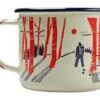 Knivesandtools Enamel Mug E-MG-L-01, Large 10 Cm, Enamel Mug -Outdoor Knives KT E MG L 01 01 kato