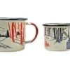 Knivesandtools Enamel Set E-SET-02, Mugs 8 Cm & 10 Cm, Enamel Mugs -Outdoor Knives KT E SET 02 01 kato