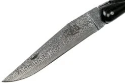 Forge De Laguiole 12 Cm 1012FEBSAT-L12 Ebony Wood-Damasteel Laguiole Knife -Outdoor Knives LA1012FEBSAT L12 03 forge de laguiole
