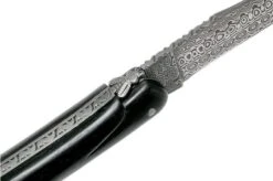 Forge De Laguiole 12 Cm 1012FEBSAT-L12 Ebony Wood-Damasteel Laguiole Knife -Outdoor Knives LA1012FEBSAT L12 05 forge de laguiole