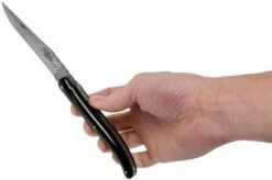 Forge De Laguiole 12 Cm 1012FEBSAT-L12 Ebony Wood-Damasteel Laguiole Knife -Outdoor Knives LA1012FEBSAT L12 07 forge de laguiole